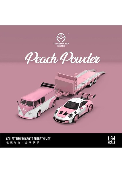 Volkswagen T1 - Trailer - Porsche 3’lü Set Peach Powder