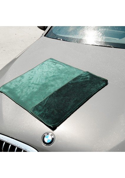 Jade Twisted Pile Mikrofiber Oto Kurulama Havlusu 50×70CM 600GSM – Koyu Yeşil modelleri