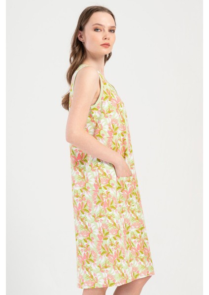 Pamuklu Kadın Genıs Askılı Fermuarlı Ev Elbısesı , 408166 modelleri