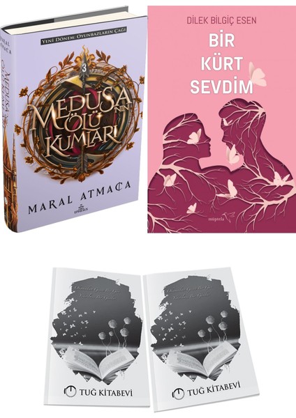 Bir Kürt Sevdim 1 ve Medusanın Ölü Kumları 3 Ciltli Maral Atmaca 2li Set + Hediyeli