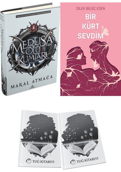 Bir Kürt Sevdim 1 ve Medusanın Ölü Kumları 4 Ciltli Maral Atmaca 2li Set + Hediyeli