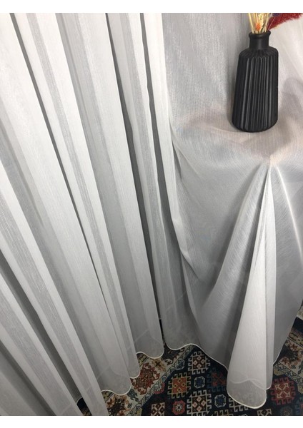Tül Perde Simli Bamboo Kumaş Ütü Istemez 1. Kalite