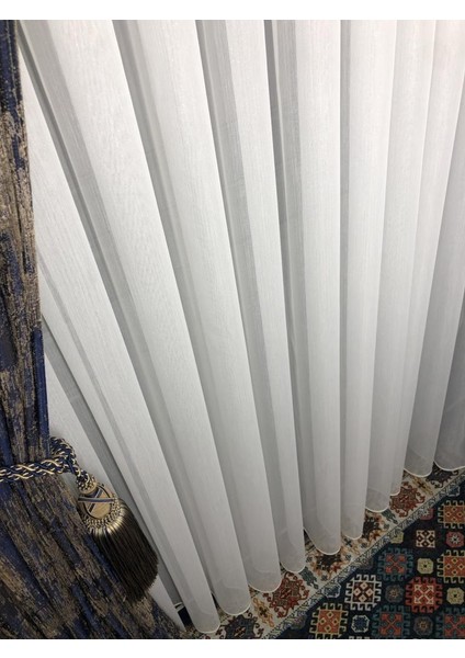 Tül Perde Simli Bamboo Kumaş Ütü Istemez 1. Kalite