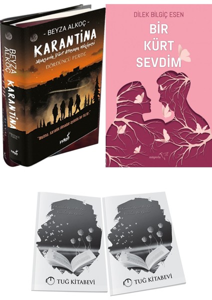 Bir Kürt Sevdim 1 ve Karantina 4 Ciltli Beyza Alkoç 2li Set + Hediyeli