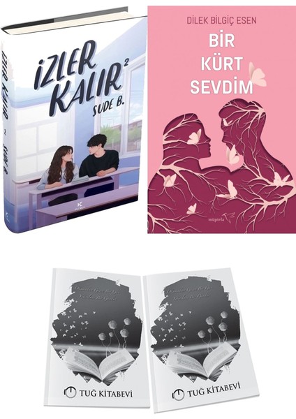 Bir Kürt Sevdim 1 ve Izler Kalır 2 Ciltli Sude B. 2li Set + Hediyeli