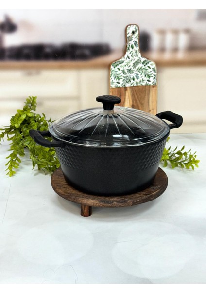 Dıamente Granit Döküm Derin Model Tencere 28 cm