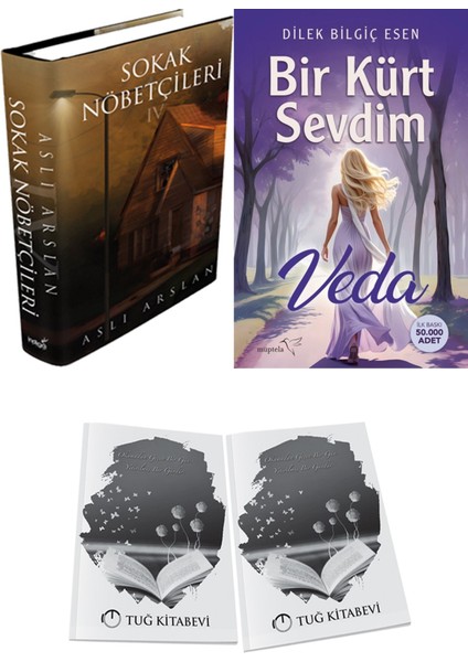 Bir Kürt Sevdim Veda ve Sokak Nöbetçileri 4 Ciltli Aslı Arslan 2li Set + Hediyeli