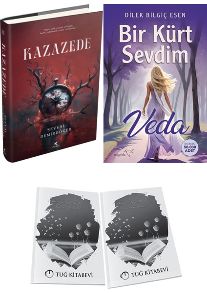 Bir Kürt Sevdim Veda ve Kazazede 3 Ciltli Şevval Demirdöğer 2li Set + Hediyeli