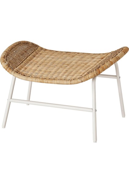 Ayak Uzatma Taburesi, Rattan, Mindersiz