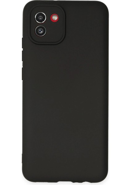 Samsung Galaxy A03 Kılıf First Silikon - Siyah Arbkd