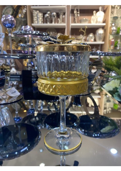 Ayaklı Gold Şekerlik 20 x 10 cm fırsatları