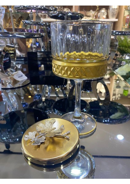 Ayaklı Gold Şekerlik 20 x 10 cm indirimleri