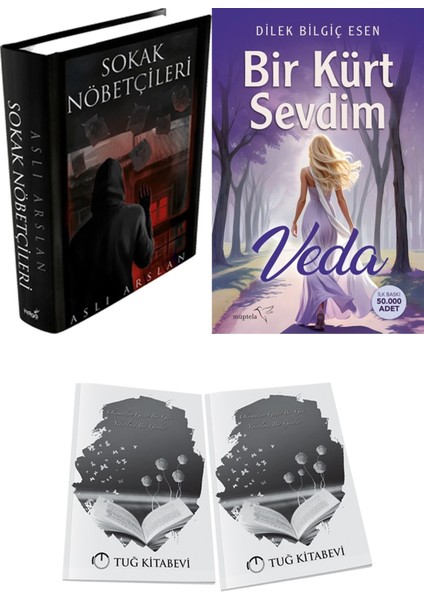 Bir Kürt Sevdim Veda ve Sokak Nöbetçileri 1 Ciltli Aslı Arslan 2li Set + Hediyeli