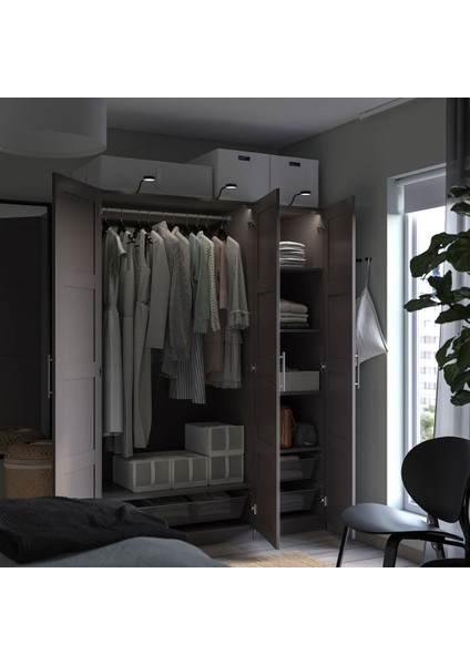 Gardırop Iskeleti, Koyu Gri, 100X58X201 cm fiyatları