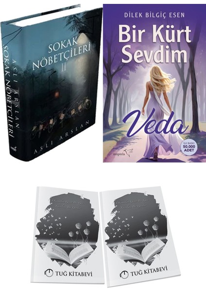 Bir Kürt Sevdim Veda ve Sokak Nöbetçileri 2 Ciltli Aslı Arslan 2li Set + Hediyeli