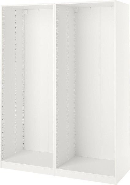 Gardırop Iskeleti, Beyaz, 150X58X201 cm fırsatları