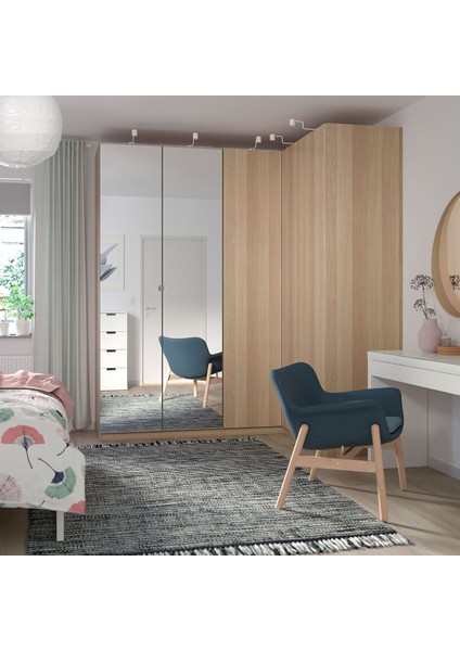 Ek Köşe Ünitesi, Ağartılmış Meşe Görünümlü, 53X58X236 cm fiyatları