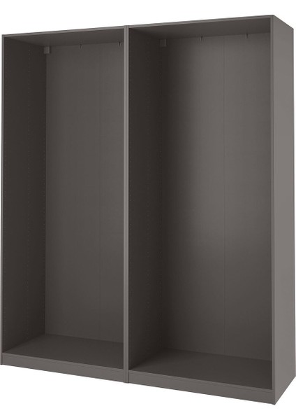 Gardırop Iskeleti, Koyu Gri, 200X58X236 cm fiyatları