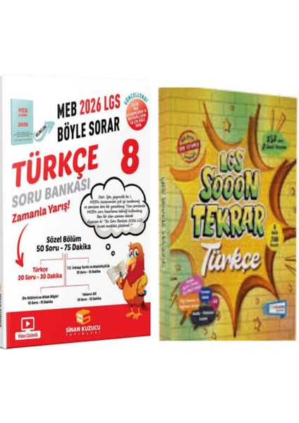 8. Sınıf 2026 Lgs Meb Böyle Sorar Türkçe Soru Bankası ve Son Tekrar Türkçe Denemeleri