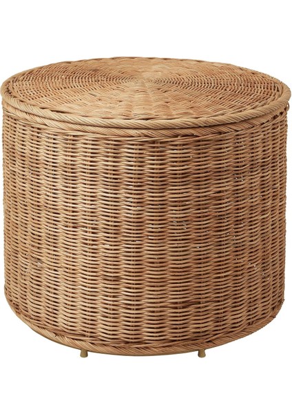 Saklama Gözlü Puf, Rattan, El Yapımı