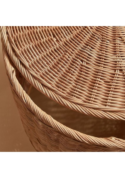 Saklama Gözlü Puf, Rattan, El Yapımı fiyatları