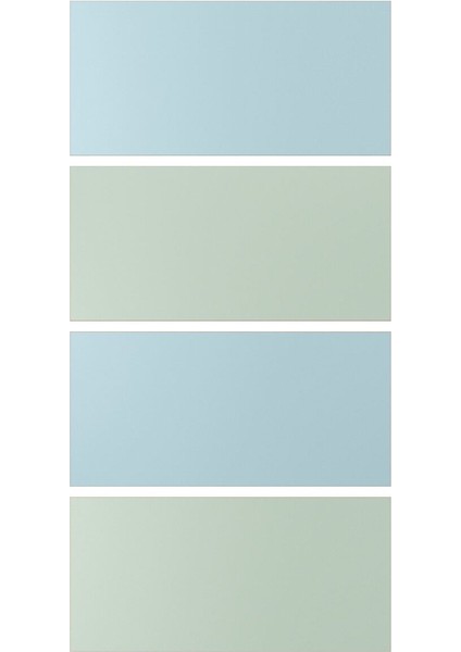 Sürgü Kapak, Açık Mavi-Açık Yeşil, 100X201 cm