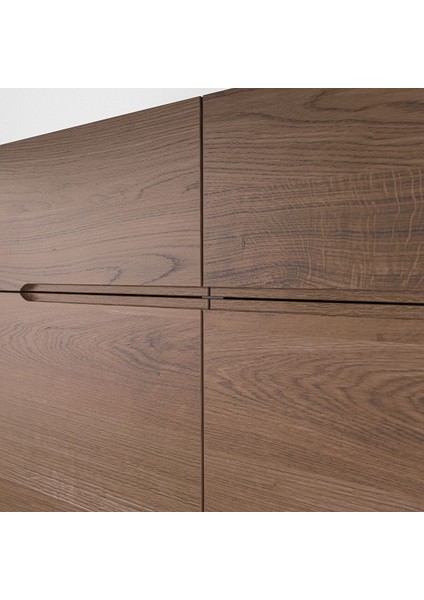 Büfe, Meşe Kaplama-Siyah, 120X97 cm fiyatları