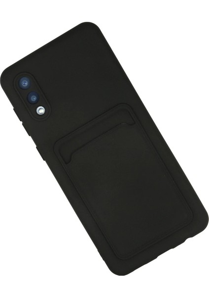 Samsung Galaxy A02 Kılıf Kelvin Kartvizitli Silikon - Siyah Arbkd fiyatları