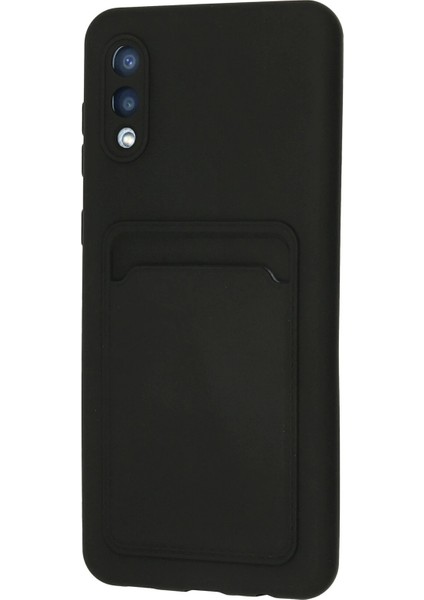 Samsung Galaxy A02 Kılıf Kelvin Kartvizitli Silikon - Siyah Arbkd modelleri