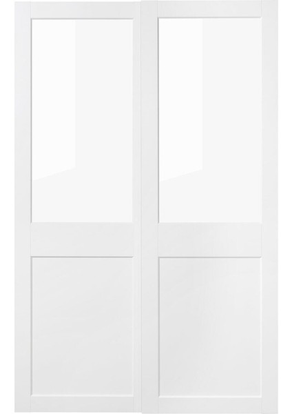 Sürgü Kapak, Cam-Beyaz, 150X236 cm