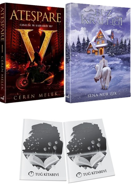 Buz Krallığı 2 Ciltli ve Ateşpare 1 Canavar Mı Kahraman Mı? Ciltli Ceren Melek 2li Set + Hediyeli