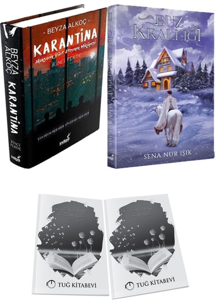Buz Krallığı 2 Ciltli ve Karantina 2 Ciltli Beyza Alkoç 2li Set + Hediyeli
