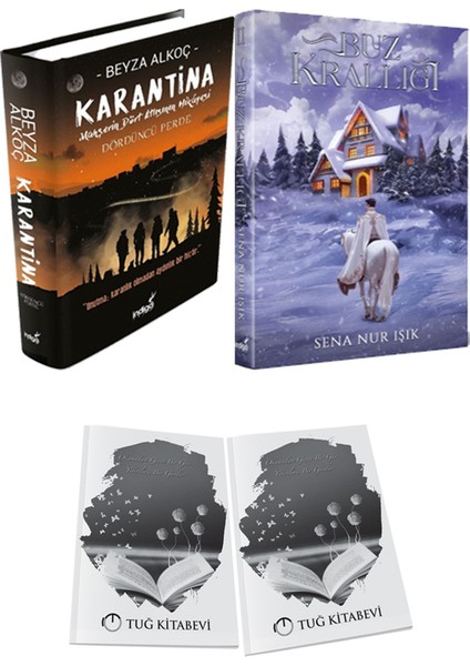 Buz Krallığı 2 Ciltli ve Karantina 4 Ciltli Beyza Alkoç 2li Set + Hediyeli