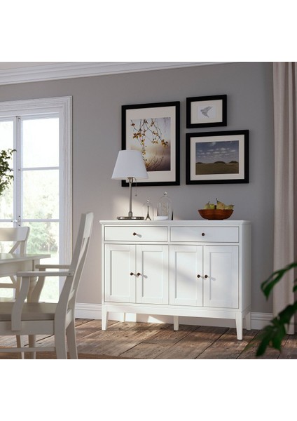 Konsol, Beyaz, 124X50X95 cm fırsatları