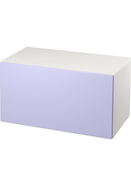 Saklama Ünitesi-Bank, Beyaz-Lila, 90X52X48 cm