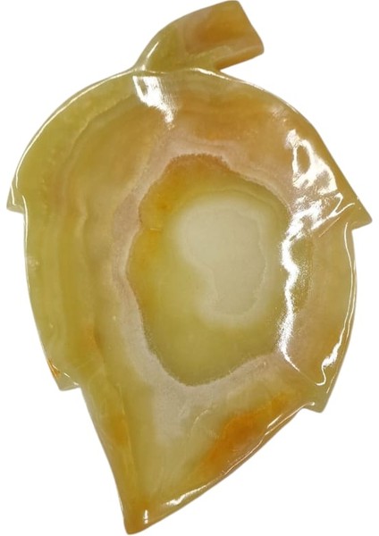 Orjinal Onyx Taşı Yaprak Sunumluk