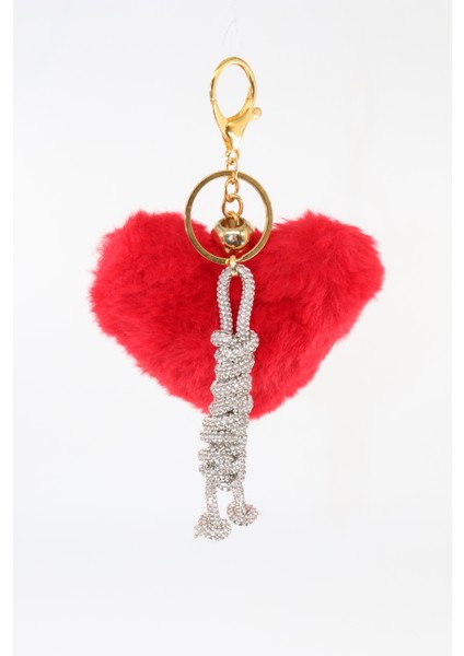 Anahtarlık Çanta Charm. Ayna Süsü. Çanta Aksesuarı. Anahtarlık Peluş Kalp Örme Ip Çanta Charmı fiyatları
