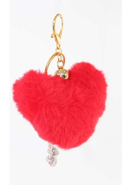 Anahtarlık Çanta Charm. Ayna Süsü. Çanta Aksesuarı. Anahtarlık Peluş Kalp Örme Ip Çanta Charmı fırsatları