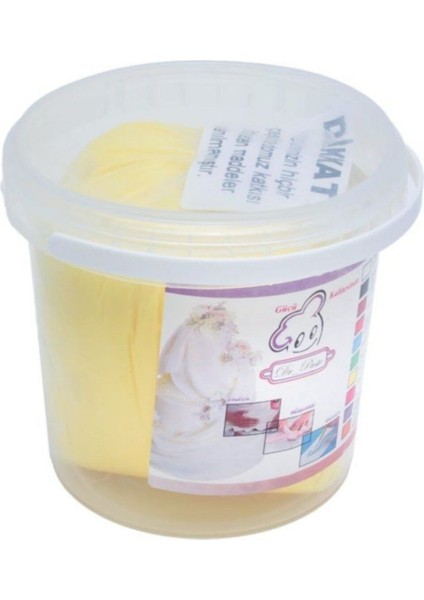 Sarı Şeker Hamuru 1 Kg, Yumuşak ve Kolay Şekil Verilen, Lezzetli ve Doğal Malzemeli