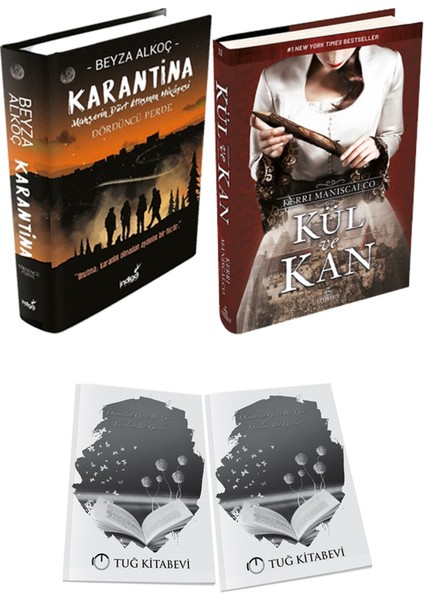 Kül ve Kan Ciltli ve Karantina 4 Ciltli Beyza Alkoç 2li Set + Hediyeli