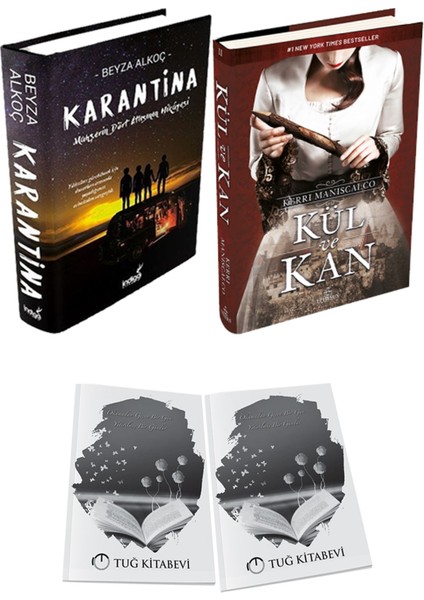 Kül ve Kan Ciltli ve Karantina 1 Ciltli Beyza Alkoç 2li Set + Hediyeli