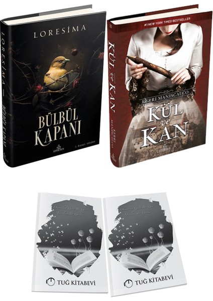 Kül ve Kan Ciltli ve Ephesus Yayınları Bülbül Kapanı 1 Ciltli Loresima 2li Set + Hediyeli