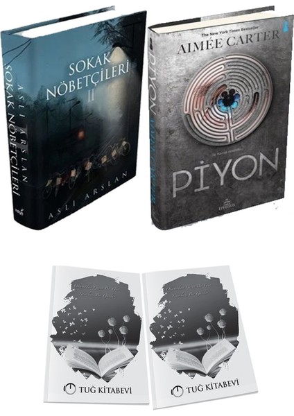 Piyon Ciltli ve Sokak Nöbetçileri 2 Ciltli Aslı Arslan 2li Set + Hediyeli
