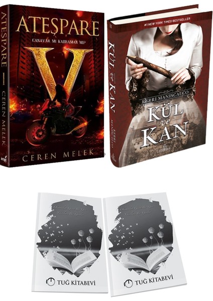 Kül ve Kan Ciltli ve Ateşpare 1 Canavar Mı Kahraman Mı? Ciltli Ceren Melek 2li Set + Hediyeli