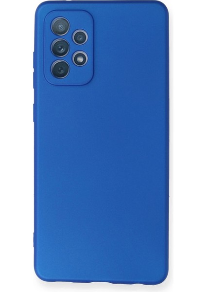 Samsung Galaxy A72 Kılıf First Silikon - Mavi Arbkd