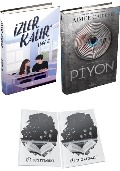 Piyon Ciltli ve Izler Kalır 2 Ciltli Sude B. 2li Set + Hediyeli