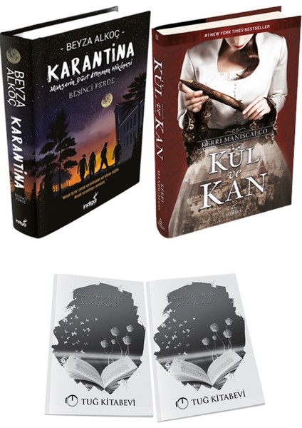 Kül ve Kan Ciltli ve Karantina 5 Ciltli Beyza Alkoç 2li Set + Hediyeli