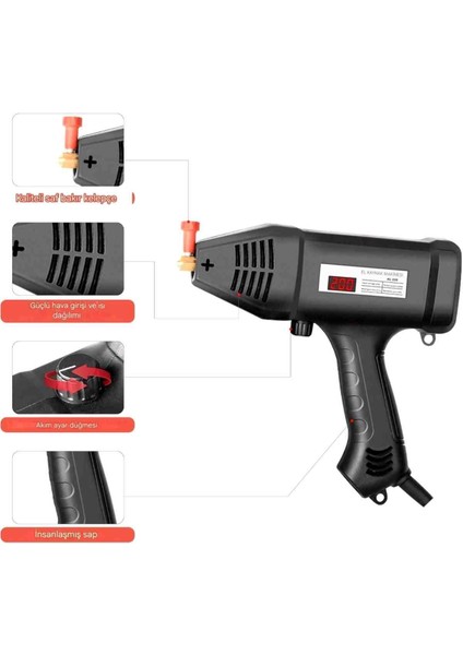 Çantalı Kaynak Tabancası El Kaynak Makinesi Taşınabilir Arc Çubuk Seti Dijital Ekran Igbt Invertör modelleri