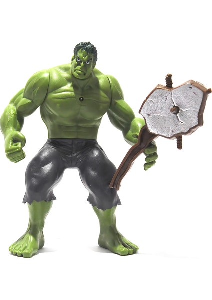 Avengers Yenilmezler Eklemli Incredible Hulk Figür Oyuncak 15CM Hareketli Eklemli Yeşil Dev Karakter