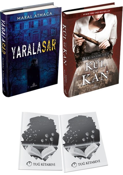 Kül ve Kan Ciltli ve Ephesus Yayınları Yaralasar 1 Ciltli Maral Atmaca 2li Set + Hediyeli